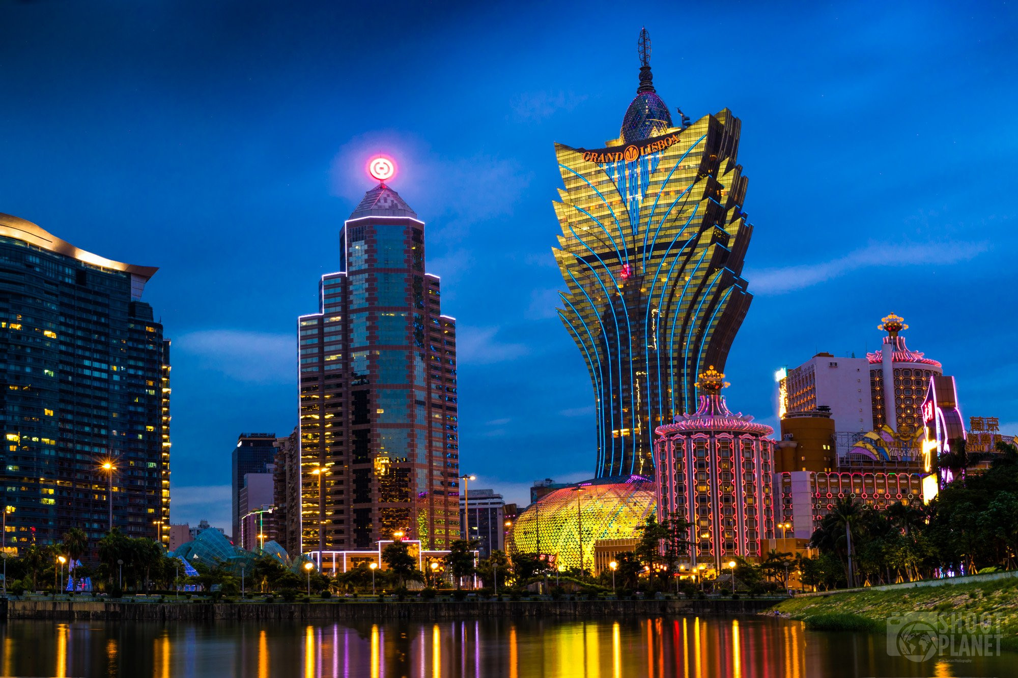 Macao Casinos by night