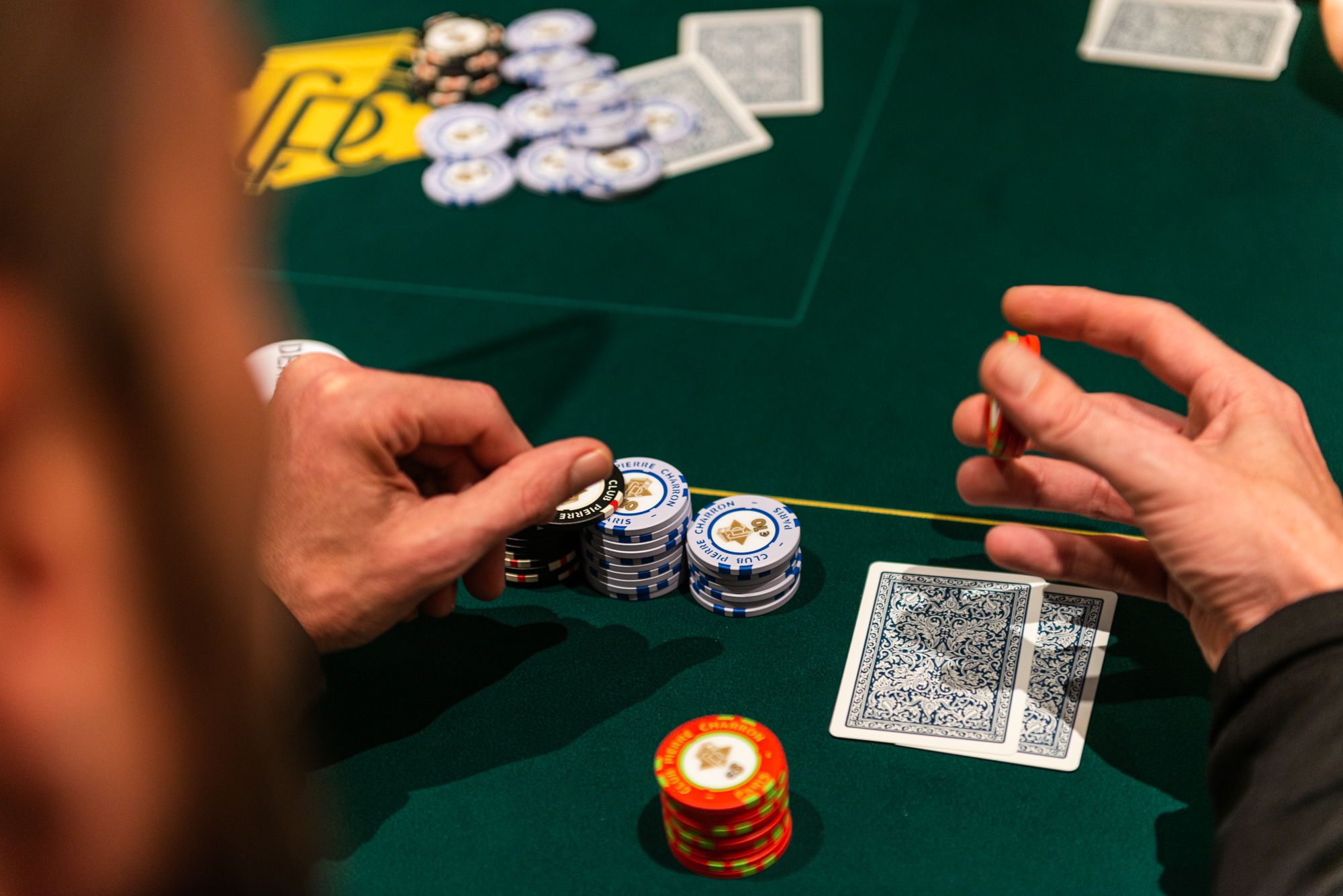 Poker Table at Club Pierre Charron