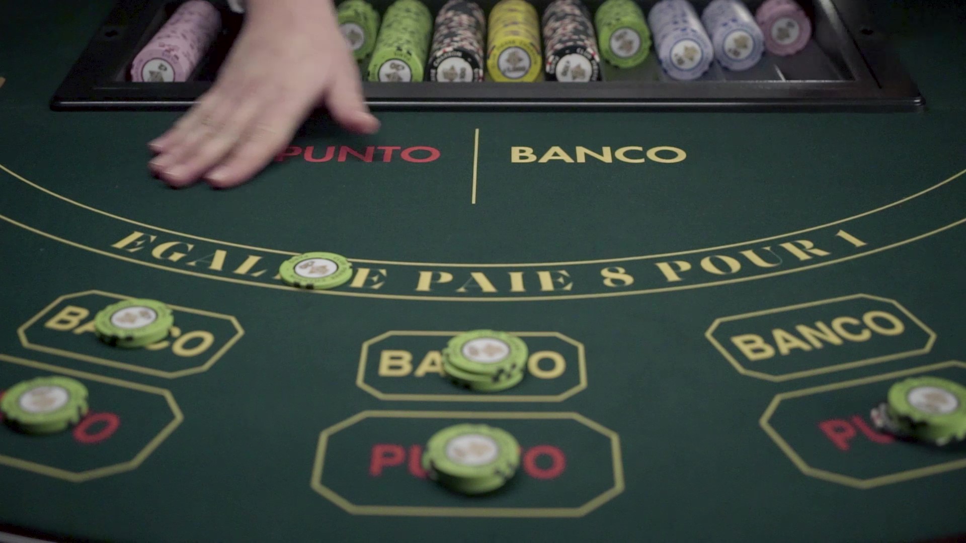 Table de Punto Banco du Club Pierre Charron
